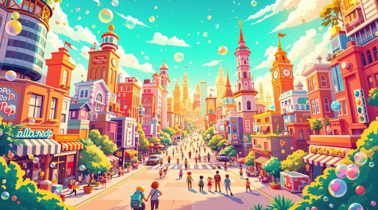 好搜短剧屋欢乐剧场背景 好搜短剧屋 - 冒着气泡的欢乐剧场,沙雕搞笑校园青春轻喜剧动漫短剧平台